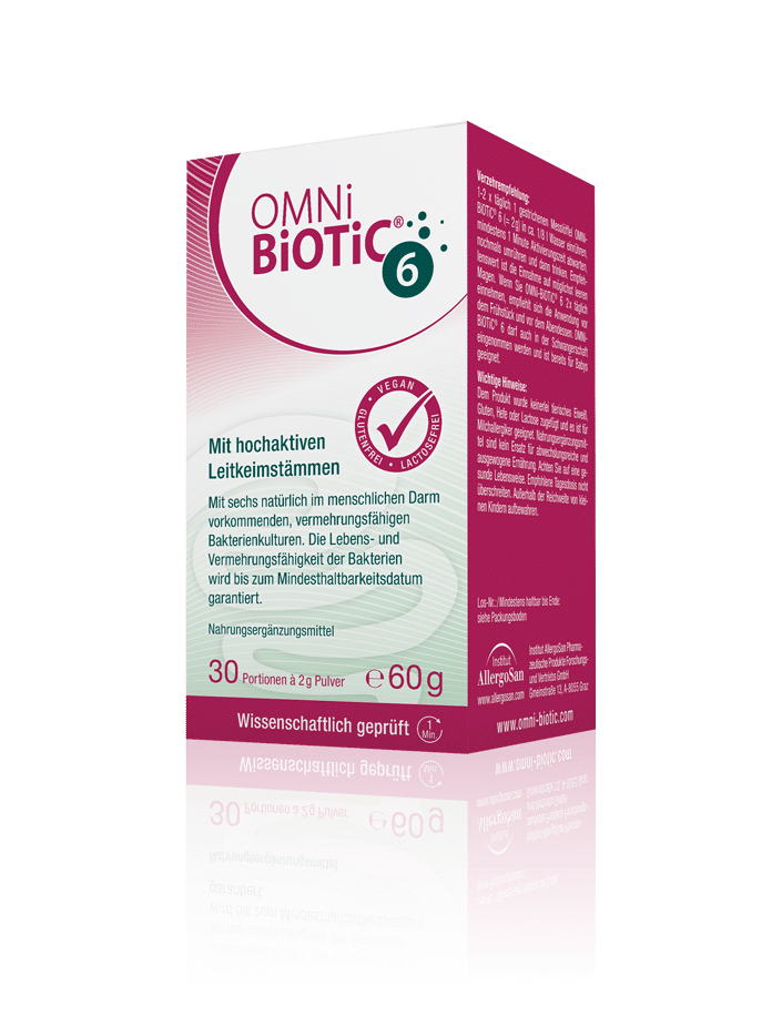 OMNi-BiOTiC® 6: Der Kraftstoff für mehr Darm-Elan