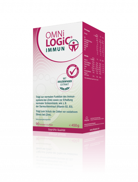 OMNi-LOGiC® IMMUN bietet eine Nahrungsquelle für die Vermehrung von "guten" Darmbakterien, nämlich Bifidobakterien und Laktobazillen.