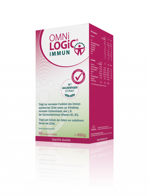 OMNi-LOGiC® IMMUN bietet eine Nahrungsquelle für die Vermehrung von "guten" Darmbakterien, nämlich Bifidobakterien und Laktobazillen.
