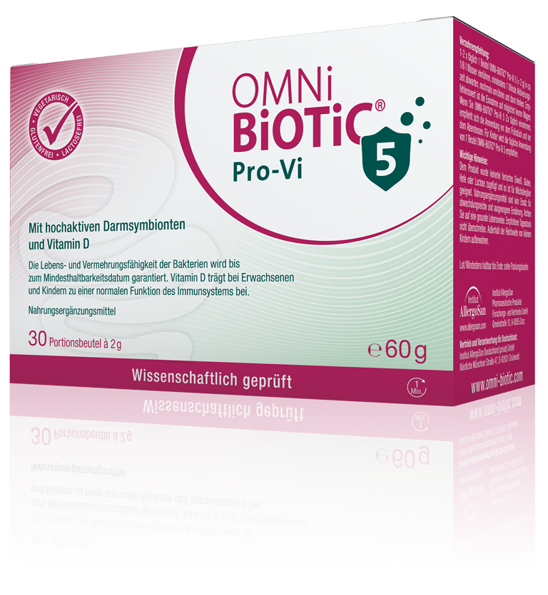 OMNi-BiOTiC® Pro-Vi 5: 5 Bakterien-Profis + Vitamin D fürs Immunsystem!