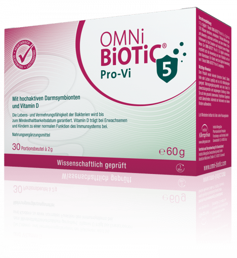 OMNi-BiOTiC® Pro-Vi 5: 5 Bakterien-Profis + Vitamin D fürs Immunsystem!