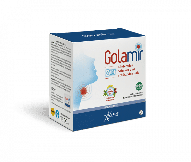 Aboca Golamir 2act Lutschtabletten - Lindern den Schmerz und schützen den Hals