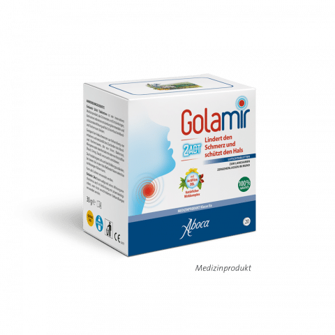 Aboca Golamir 2act Lutschtabletten - Lindern den Schmerz und schützen den Hals
