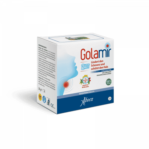 Aboca Golamir 2act Lutschtabletten - Lindern den Schmerz und schützen den Hals