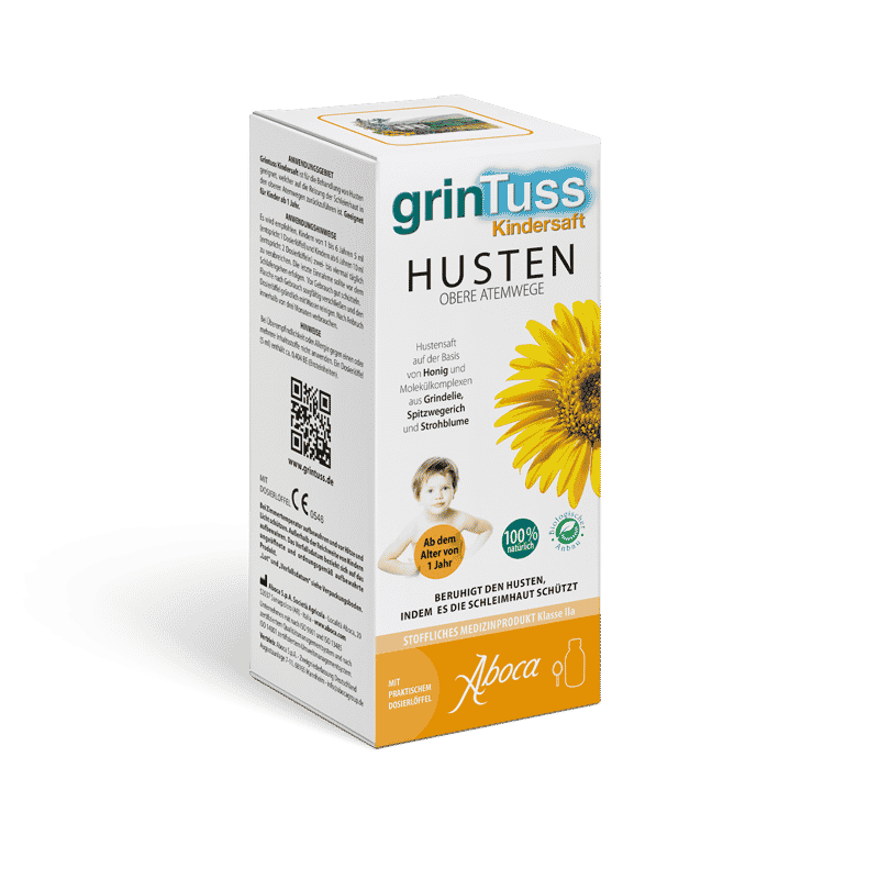 Aboca Grintuss Hustensaft für Kinder - beruhigt den Husten bei Kindern