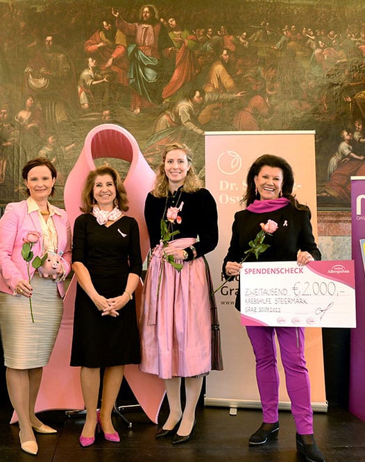 Mag. Anita Frauwallner bei Pink Ribbon Frühstück zur Krebshilfe Steiermark 2022