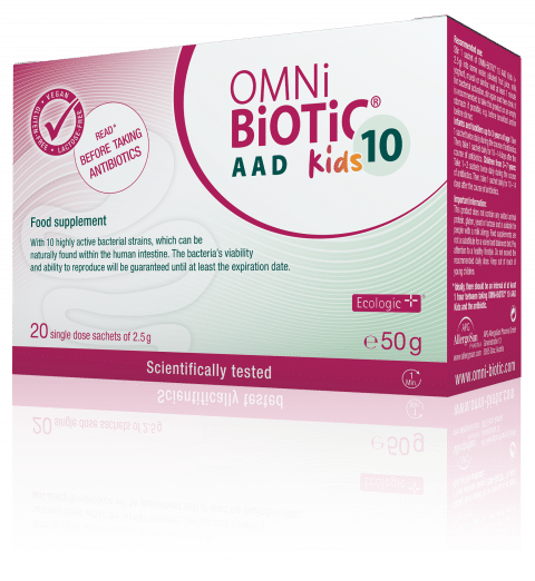 OMNi-BiOTiC® 10 AAD Kids: Antibiotikum? Kindliche Darmflora ergänzen!